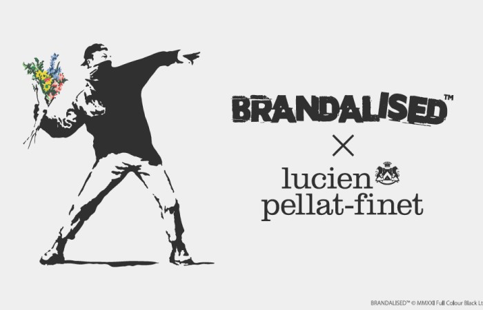 「lucien pellat-finet (ルシアン ペラフィネ)」バンクシーのグラフィティを使用したBRANDALISED™とのコラボレーションウェアを発売
